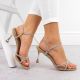 5. Sandals with zircons Potocki W LE20326 WOL282A