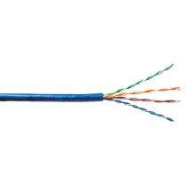 Emiter Net UTP (U/UTP) cat.5e cable, stranded, 4x2x24AWG, PVC, blue