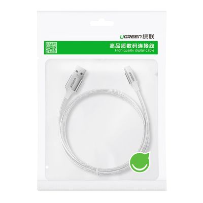11. Ugreen US288 60130 USB-A / USB-C QC 3.0 3A Cable 0.5m - White