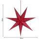 6. DECORATIVE PAPER STAR 60CM RED