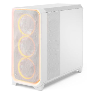 4. Fractal Design Meshify 3 XL Ambience Pro RGB Clear Tint White ATX case