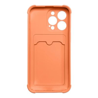 2. Card Armor Case Pouch Cover for iPhone 11 Pro Max Card Wallet Silicone Air Bag Armor Cover Orange