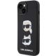 2. Karl Lagerfeld Silicone Karl&Choupette Head case for iPhone 15 Plus / 14 Plus - black