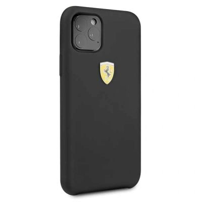 5. Ferrari Silicone Case for iPhone 11 Pro Max - Black