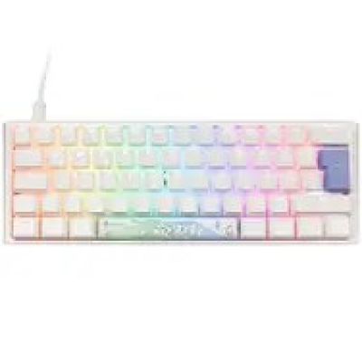 11. Ducky One 3 Mini Pure White Gaming Keyboard USB German White