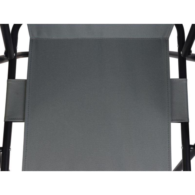 16. CAMPING CHAIR WITH ARMRESTS 52x44x75CM FOLDING GRAY