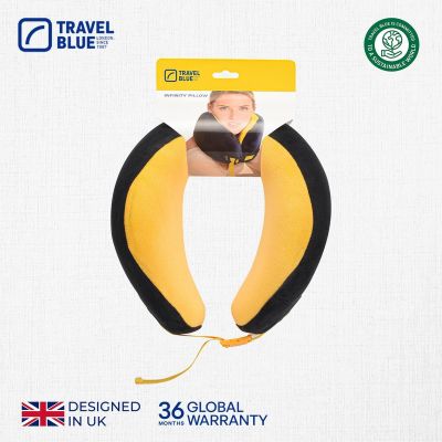 7. TRAVEL BLUE HIGH CLOUD MEMORY FOAM TRAVEL PILLOW