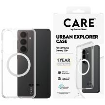 CARE by PanzerGlass Urban Explorer Transparent Case w. White Qi for Samsung Galaxy S26+ - transparent