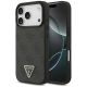 Guess Leather 4G Triangle Strass MagSafe Case for iPhone 18 Pro / 17 Pro - Black