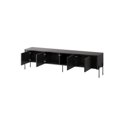 2. TV cabinet VERA 190x40x50 black matt