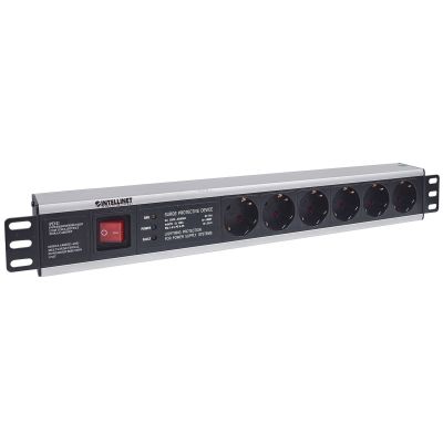 2. Intellinet 713962 PDU 6-Outlet Power Distribution Unit 1.5U Black