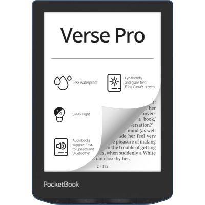 PocketBook Verse Pro 634 6" 16GB Wi-Fi Azure Blue Ebook Reader