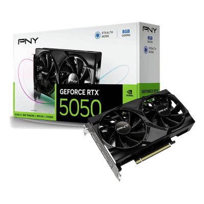 10. PNY RTX 5050 Dual Fan 8GB Graphics Card