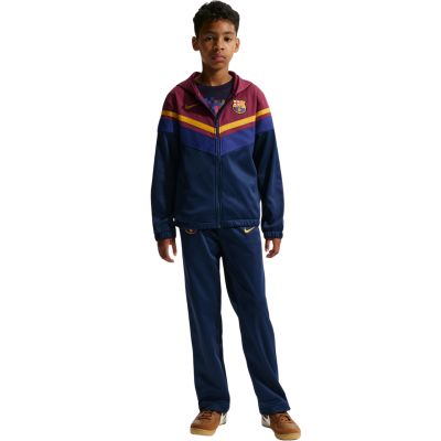 7. Nike FC Barcelona Home tracksuit for kids navy blue and burgundy IO3566 682