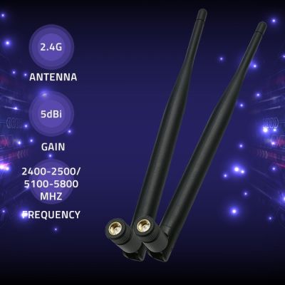 2. QOLTEC WI-FI ANTENNA 2.4/2.5GHZ | 5.1/5.8GHZ | 5DBI | OMNIDIRECTIONAL | INTERNAL