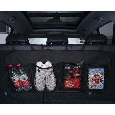 3. Car organizer for the rear seat backrest for the trunk black