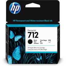 HP 712 DesignJet Black Ink Cartridge 80 ml