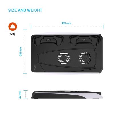 8. FIXED FIXPS5-MCS-BW Game Console Part/Accessory Docking Station