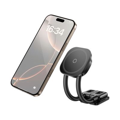 8. Baseus PrimeTrip C03s Magnetic Holder Compatible with MagSafe for Dashboard, Adhesive - Black