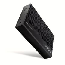 AXAGON EE35-GTR USB-C 3.2 Gen 1 - SATA 6G, 3.5" External Hard Drive Enclosure, Grooved - Black