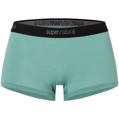 4. Women's Sports Boxer Briefs SUPER.NATURAL W Tundra175 Boyfriend Hipster green