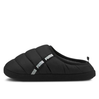 6. Men’s/Women’s Winter Slipper Slides PUMA SCUFF BLACK, Black, Lined (384945-01)