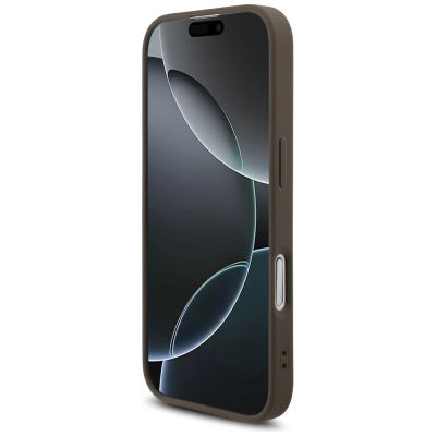 5. Guess 4G Strap Triangle Logo MagSafe case for iPhone 17 - brown