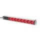 3. Digitus PDU 19" Rackmount Power Strip, 8x red schuko sockets, 2.0m, 1x C14 plug, 10A, aluminum profile