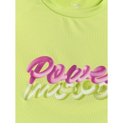 7. Girls' quick-drying sports T-shirt 4F 4FJRSS26TFTSF2386-45S