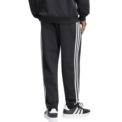 3. Men's adidas Essentials 3-Stripes Fleece Tapered Cuffed Pants Black KY6526