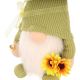 9. Gnome gnome 20cm green with sunflower spring decoration