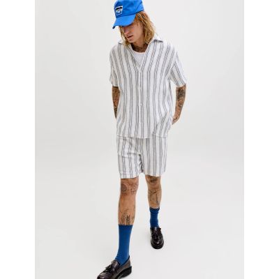 5. Jack&Jones men's shorts JPSTJAIDEN COBA STRIPE JOG SHORTS REG SN 12274413 CLOUD DANCER/STRIPES