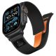 Tech-Protect Nylon Elite Strap for Apple Watch 44 / 45 / 46 / 49 mm – Black-Orange