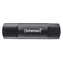 Intenso 3544492 USB Flash Drive 256GB USB Type-A / USB Type-C 3.2 Gen 1 (3.1 Gen 1) Black