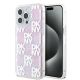 DKNY Liquid Glitter Multilogo Case for iPhone 15 Pro Max - Pink