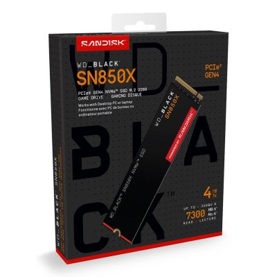 20. WD Black SN850X WDS400T2X0E SSD (4 TB ; M.2; PCIe NVMe 4.0 x4)