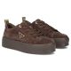 6. Women's leather platform sneakers, brown, Filippo DP3533