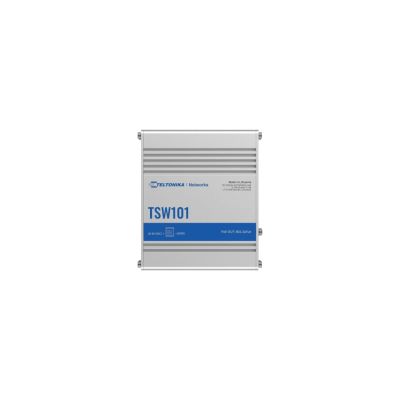 4. Teltonika TSW101 Gigabit Ethernet (10/100/1000) PoE Support Metallic