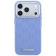 3. Karl Lagerfeld Grained Mono Resin Logo MagSafe Case for iPhone 17 Pro Max / 18 Pro Max - Light Blue