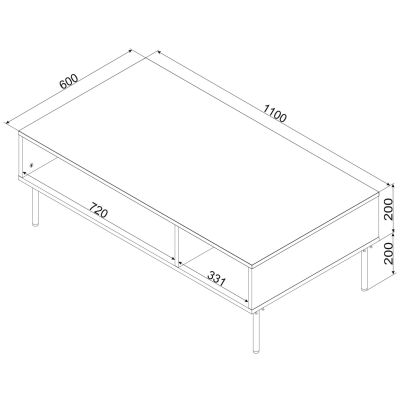 3. PALAZZO BIS table/bench 110x60x40 white matt