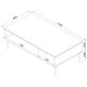 3. PALAZZO BIS table/bench 110x60x40 white matt