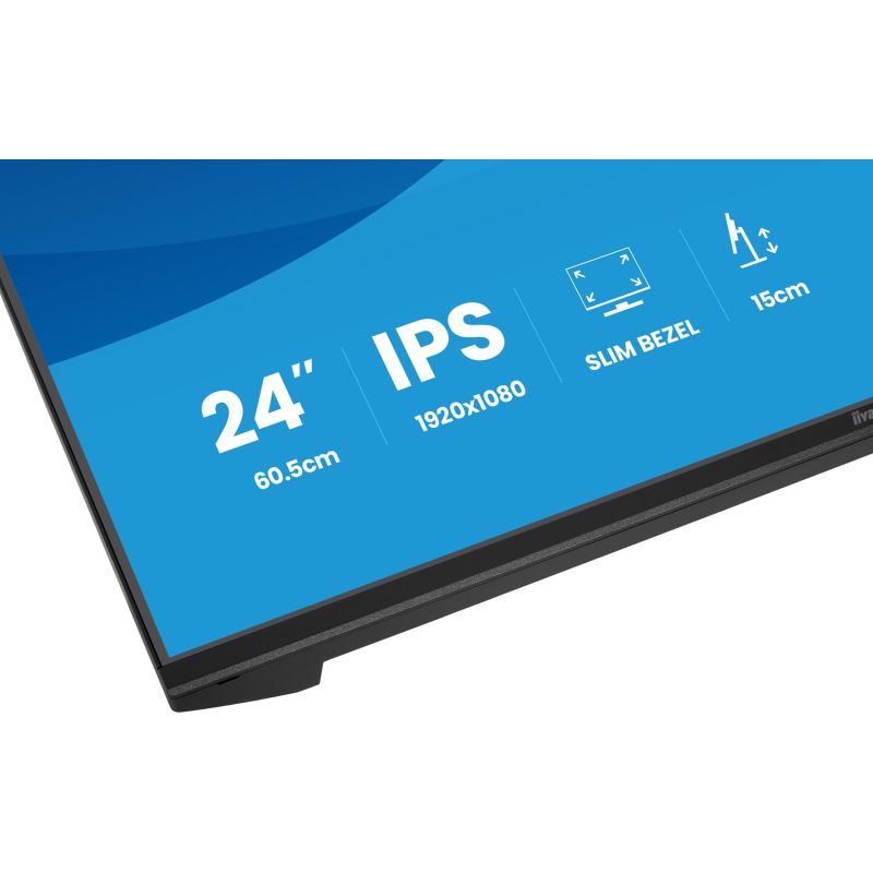 35. iiyama ProLite XB2491H-B1 computer monitor 60.5 cm (23.8") 1920 x 1080 px Full HD LCD Black