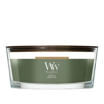 9. WoodWick Frasier Fir Candle Ellipse Gray 1 pc.