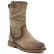 Women's insulated ankle boots with a ruffled upper, beige M.Daszyńskie SA296-5