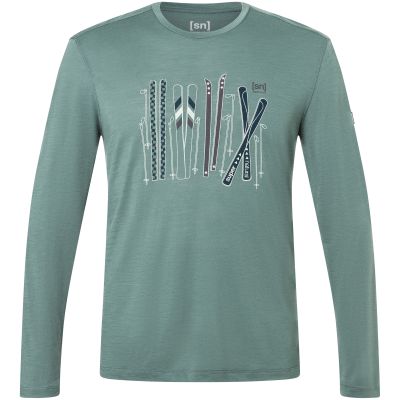 2. Men's SUPER.NATURAL M Fourski LS Long-Sleeve Shirt Green