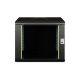 3. Digitus Unique 19" 9U rackmount network cabinet, 600x600, glass door, black, undivided, assembled, 100kg