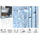 CHRISTMAS TREE LIGHTS OUTDOOR LIGHT CURTAIN 360 LED CONTROLLER TIMER COLD WHITE GREEN CABLE