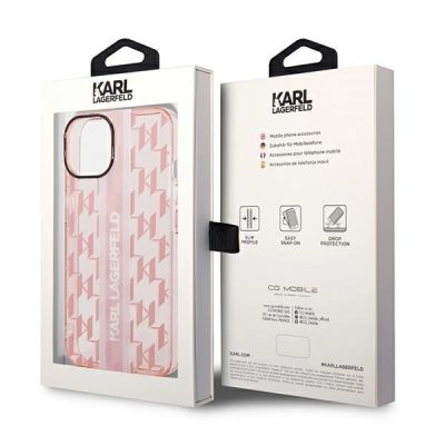 8. Karl Lagerfeld KLHCP14MHKLSPCP iPhone 14 Plus 6.7 "hardcase pink / pink Mono Vertical Stripe