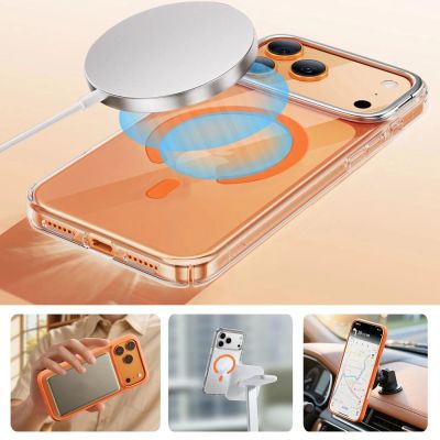 6. MagSafe Tech-Protect MMP-200 Magnetic Ring for Phone - Orange