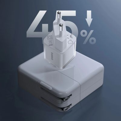 11. Baseus GaN5S 30W EU USB-C Wall Charger - White